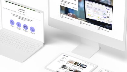 LifeWorks website on mockup screens